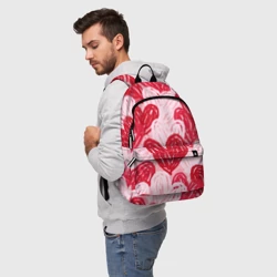 Рюкзак 3D Нарисованные сердца узор - фото 2