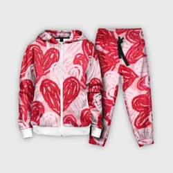 Детский костюм 3D Нарисованные сердца узор