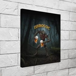 Холст квадратный Пивосос мем - фото 2