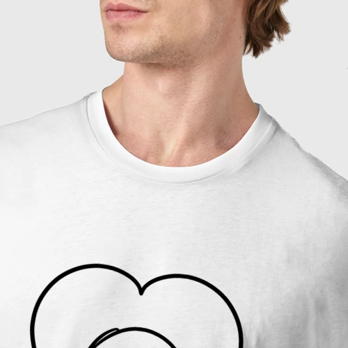 Мужская футболка хлопок с принтом Ё ма ха, фото #4