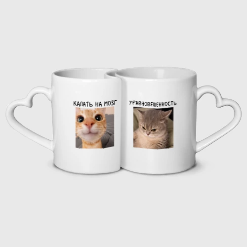 Кружки парные Пара котов