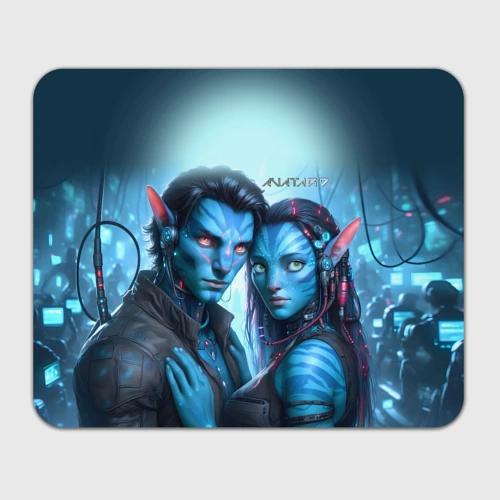 Прямоугольный коврик для мышки Avatar 7 cyberpunk fantasy
