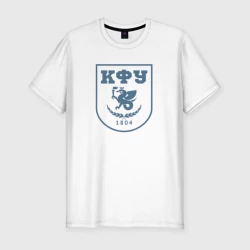 Мужская футболка хлопок Slim КФУ - Казань