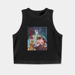 Женская укороченная майка-топ хлопок Адский рай 2 сезон