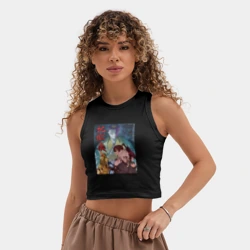 Женская укороченная майка-топ хлопок Адский рай 2 сезон - фото 2