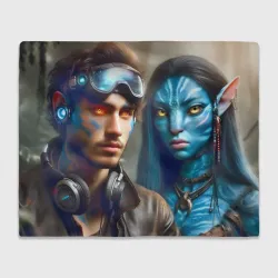 Плед 3D Neytiri's granddaughter with Spider's son in a future Avatar