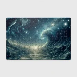 Головоломка Пазл магнитный 126 элементов Space neon wave