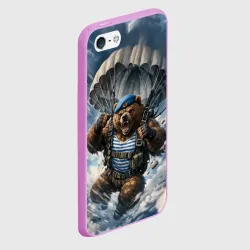 Чехол для iPhone 5/5S матовый ВДВ - Медведь - фото 2