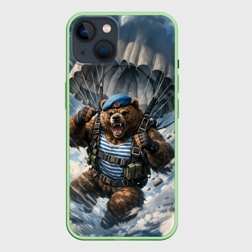 Чехол для iPhone 14 ВДВ - Медведь