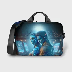 Сумка для ноутбука 3D Neytiri's granddaughter in a future Avatar - cyberpunk