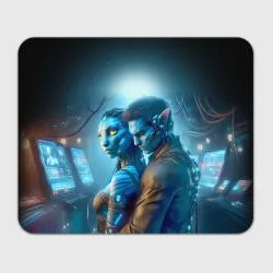 Прямоугольный коврик для мышки Neytiri's granddaughter in a future Avatar - cyberpunk