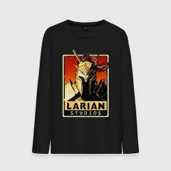 Мужской лонгслив хлопок Larian studios logo