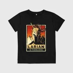Детская футболка хлопок Larian studios logo