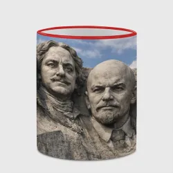 Кружка с полной запечаткой Наша гора рашмор - Иван Грозный, Петр I, Ленин, Сталин - фото 2