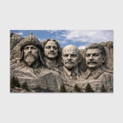 Бумага для упаковки 3D Наша гора рашмор - Иван Грозный, Петр I, Ленин, Сталин