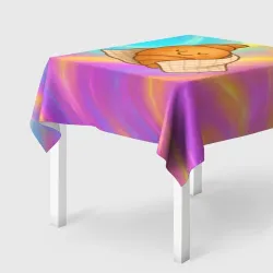 Скатерть 3D Круасан спит под пледом