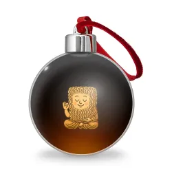 Ёлочный шар Рамен медитирует 