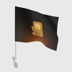 Флаг для автомобиля Рамен медитирует 