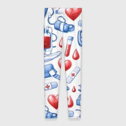 Леггинсы 3D Паттерн донор крови