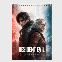 Скетчбук Leon and Grace Resident evil requiem