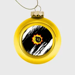 Ёлочный шар стеклянный/пластиковый Serious Sam краски полосы