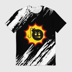 Мужская футболка 3D Serious Sam краски полосы