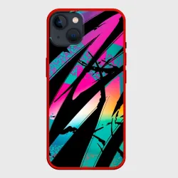 Чехол для iPhone 14 Полосы неона