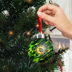 Ёлочный шар Serious Sam кислотные краски - фото 2