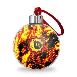 Ёлочный шар Serious Sam огненные краски