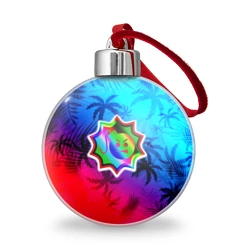 Ёлочный шар Serious Sam neon tropic