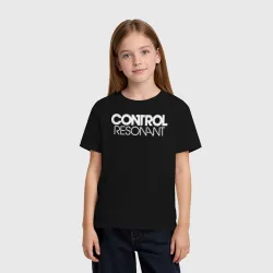 Детская футболка хлопок Control resonant logo - фото 2