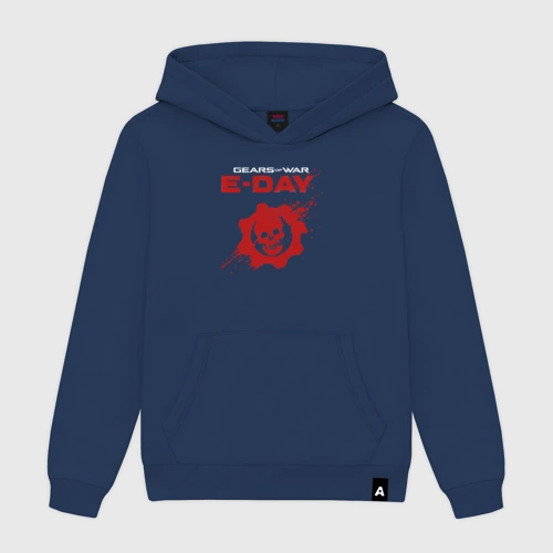 Мужская толстовка хлопок Gears of war E-Day logo
