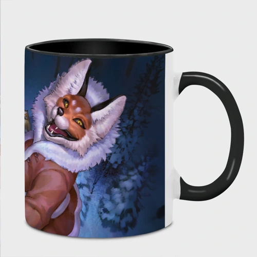 Кружка с полной запечаткой с принтом Лиса - Tiny Bunny, фото #4