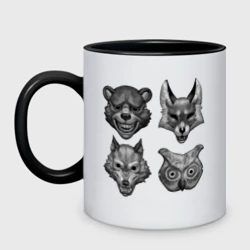 Кружка двухцветная Masks - Tiny Bunny