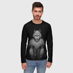 Мужской лонгслив 3D Wolf - Tiny Bunny - фото 2
