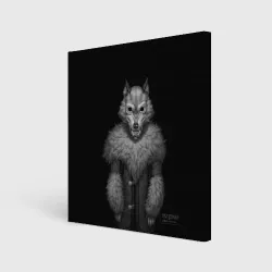 Холст квадратный Wolf - Tiny Bunny