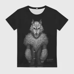 Женская футболка 3D Wolf - Tiny Bunny