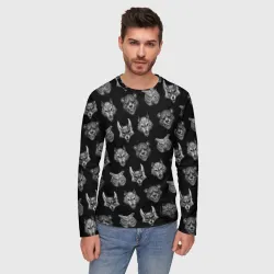 Мужской лонгслив 3D Pattern - Tiny Bunny - фото 2