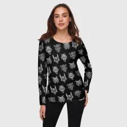 Женский лонгслив 3D Pattern - Tiny Bunny - фото 2