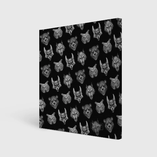 Холст квадратный Pattern - Tiny Bunny