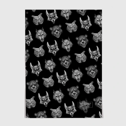 Постер Pattern - Tiny Bunny