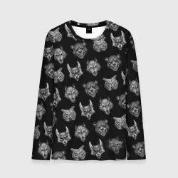 Мужской лонгслив 3D Pattern - Tiny Bunny