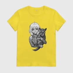 Женская футболка хлопок Olya - Tiny Bunny
