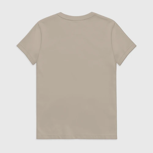 Женская футболка хлопок с принтом IT Хохлома Куда я жмав, вид сзади #1