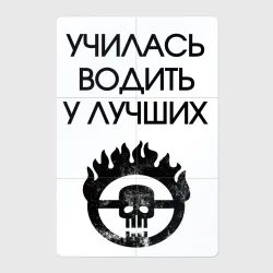 Магнитный плакат 2Х3 Училась водить у лучших мем