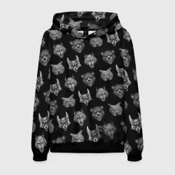 Мужская толстовка 3D Tiny Bunny Pattern