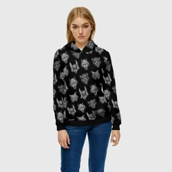 Женская толстовка 3D Tiny Bunny Pattern - фото 2