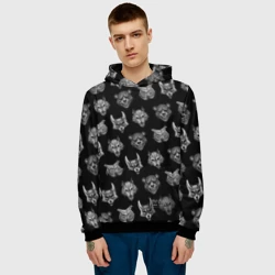 Мужская толстовка 3D Tiny Bunny Pattern - фото 2