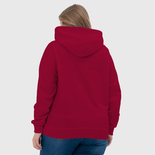 Женская толстовка хлопок с принтом Роман Бронте, вид сзади #2