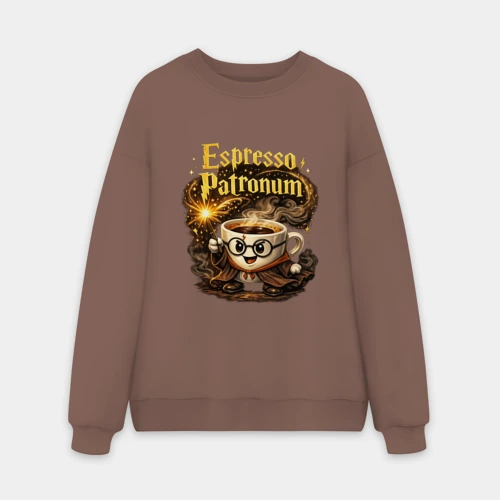 Мужской свитшот oversize без начеса хлопок Espresso Patronum